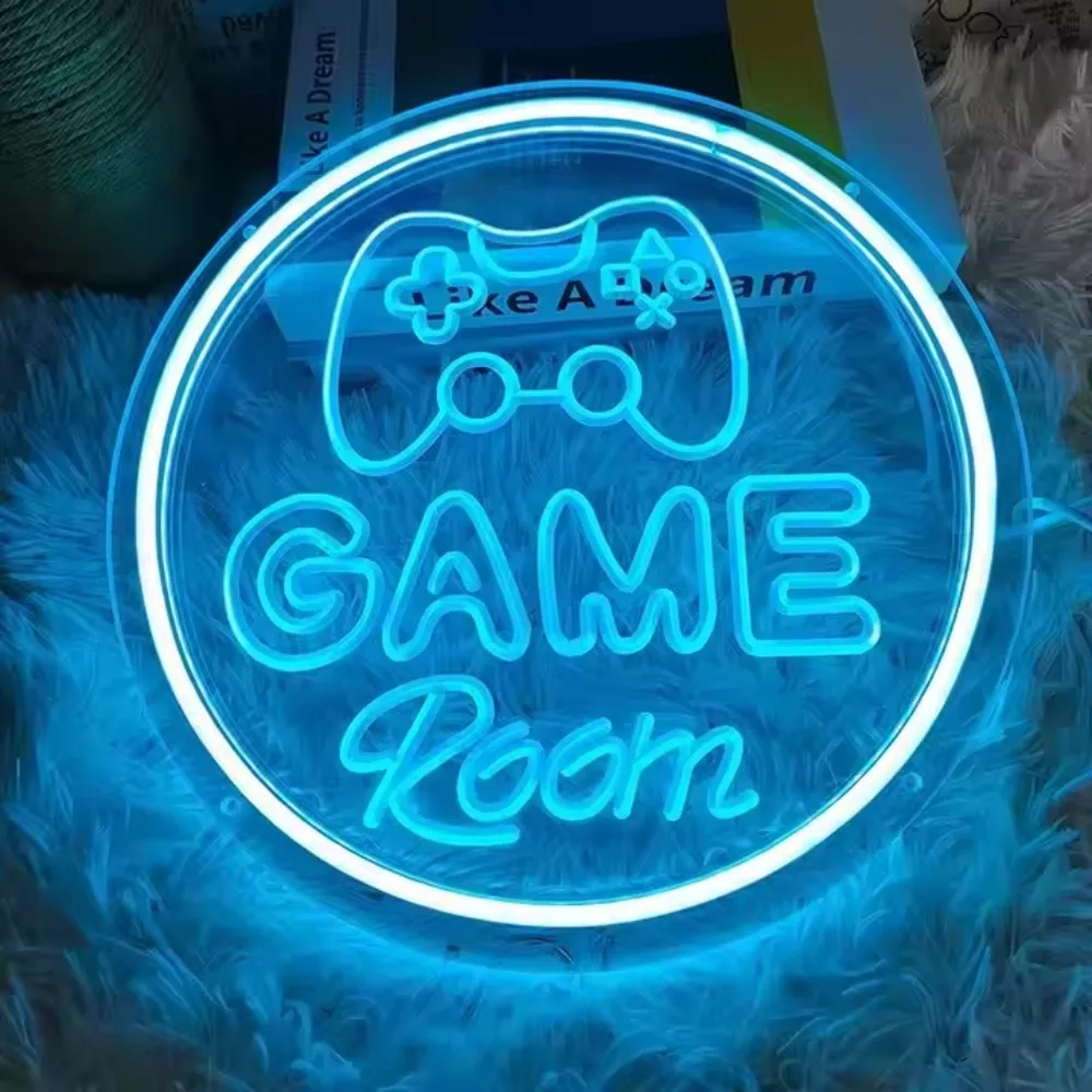 Game Room Neon Sign,LED Neon Light Signs,USB Led Light for Gaming Room,Personalized Gift for Kid,Cyber Room Decor,Neon Art