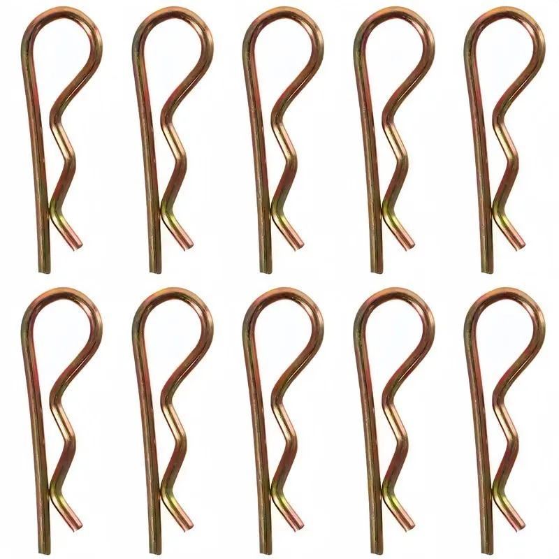 Rust Resistant Steel R-Clip Cotter Pins, 17 pcs 5.5 M2.5*55mm, Agricultural Machinery, Multipurpose Versatile