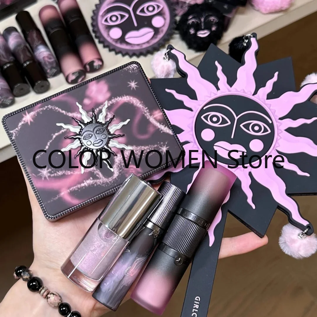 Girlcult Peach Peach Blossom Spring Allin Gift Box Lip Gloss Eye Shadow Blush Contour Conclear Multi Purpose Plate