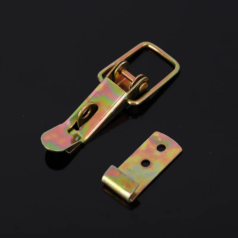 1PCS Plated Heavy duty Box Lock Toolbox Toggle Latch Metal Toggle Hasps Catch Lock Mechanical Buckle Wood Box Rapid clip