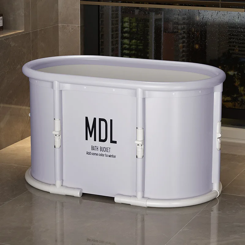 

95x55cm Bathroom Foldable Inflatable Bathtub Adult SPA Bathtub Home Hot Water Soaking with Seat Cushion Tub Bathroom Supplies