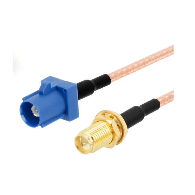 Fakra C to RP-SMA Female RG316 Teflon Cable Vehicle Antenna Adapter Cable