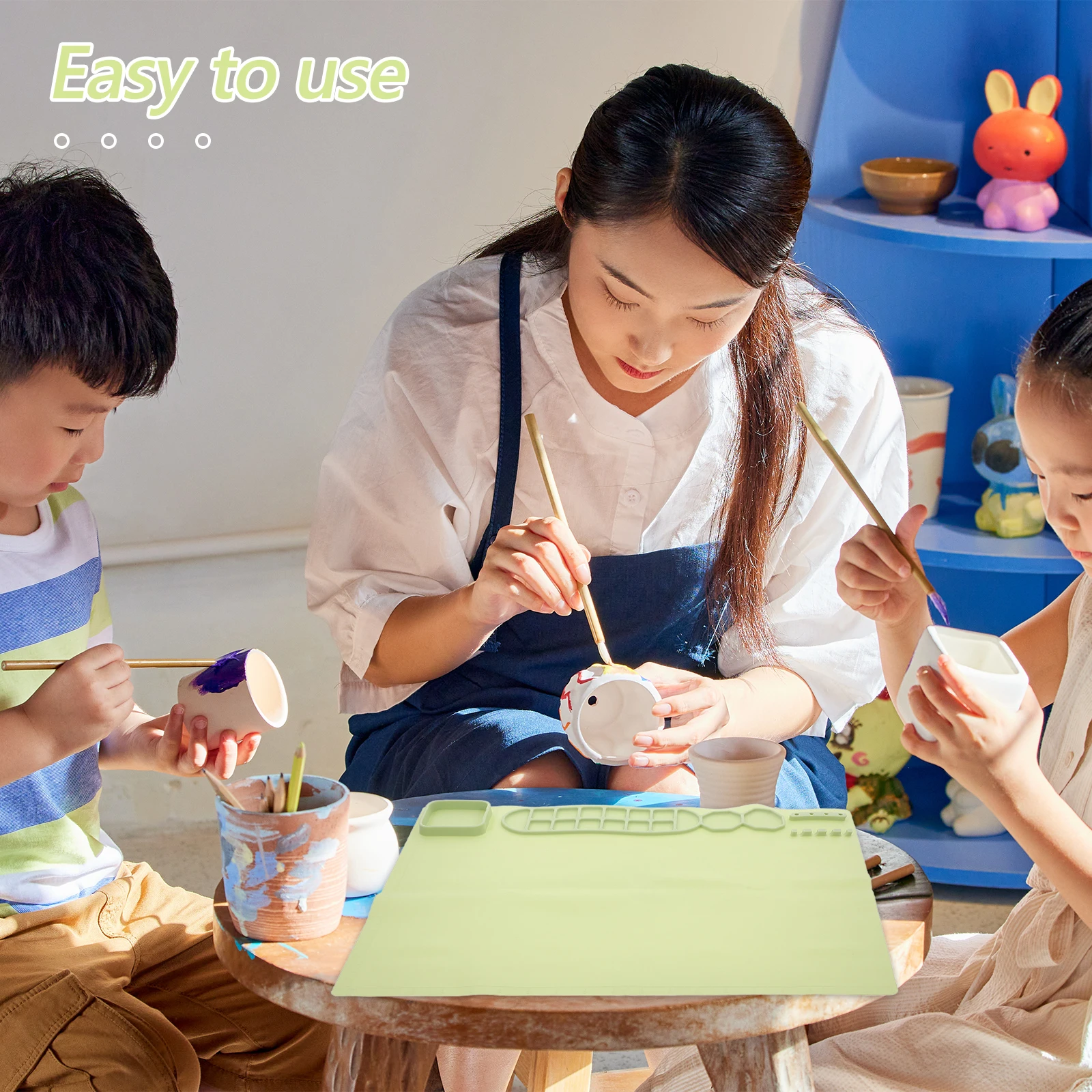 

Silicone Craft Mat for Nonstick Waterproof Drawing Sheet Multifunctional Painting Mat Easy Clean Reusable Craft Silicone