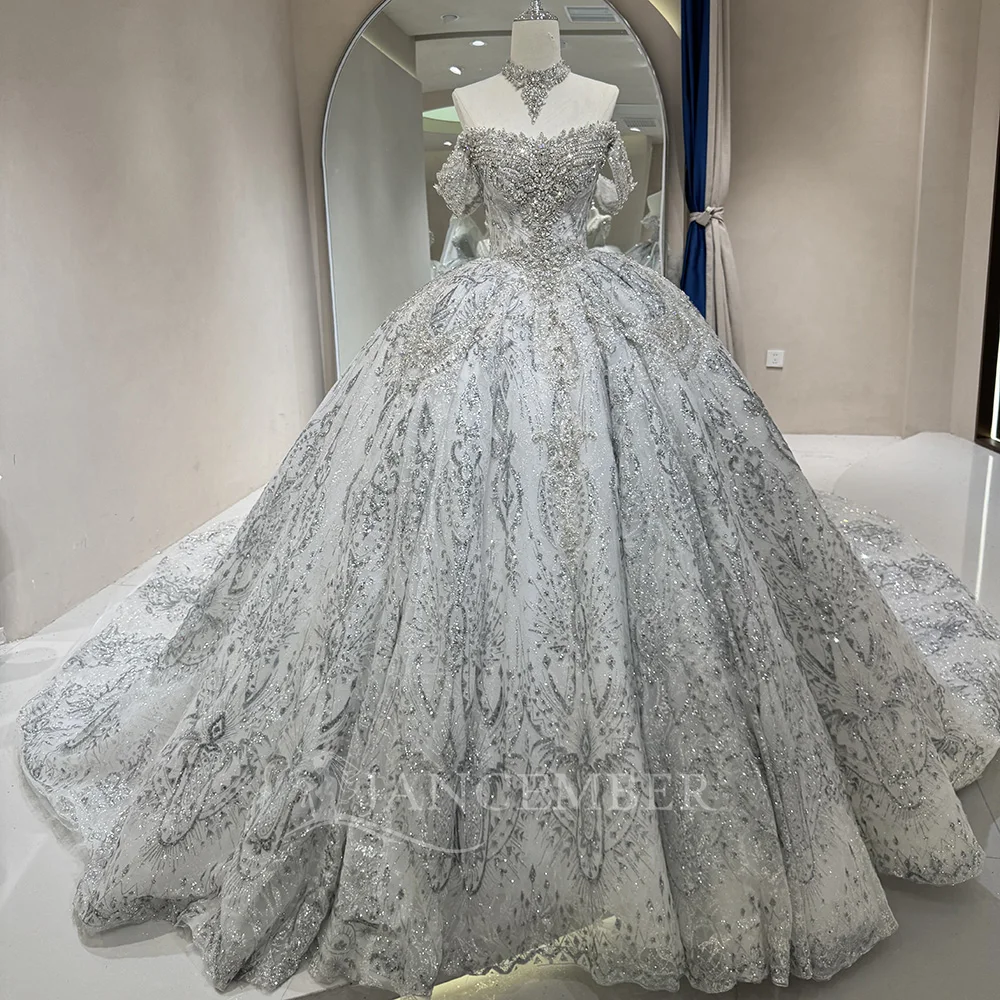Angepasst Brautkleider Pailletten Organza Braut Ballkleid Prinzessin Brautkleid Lace Up Zurück Made vestidos de novia boda