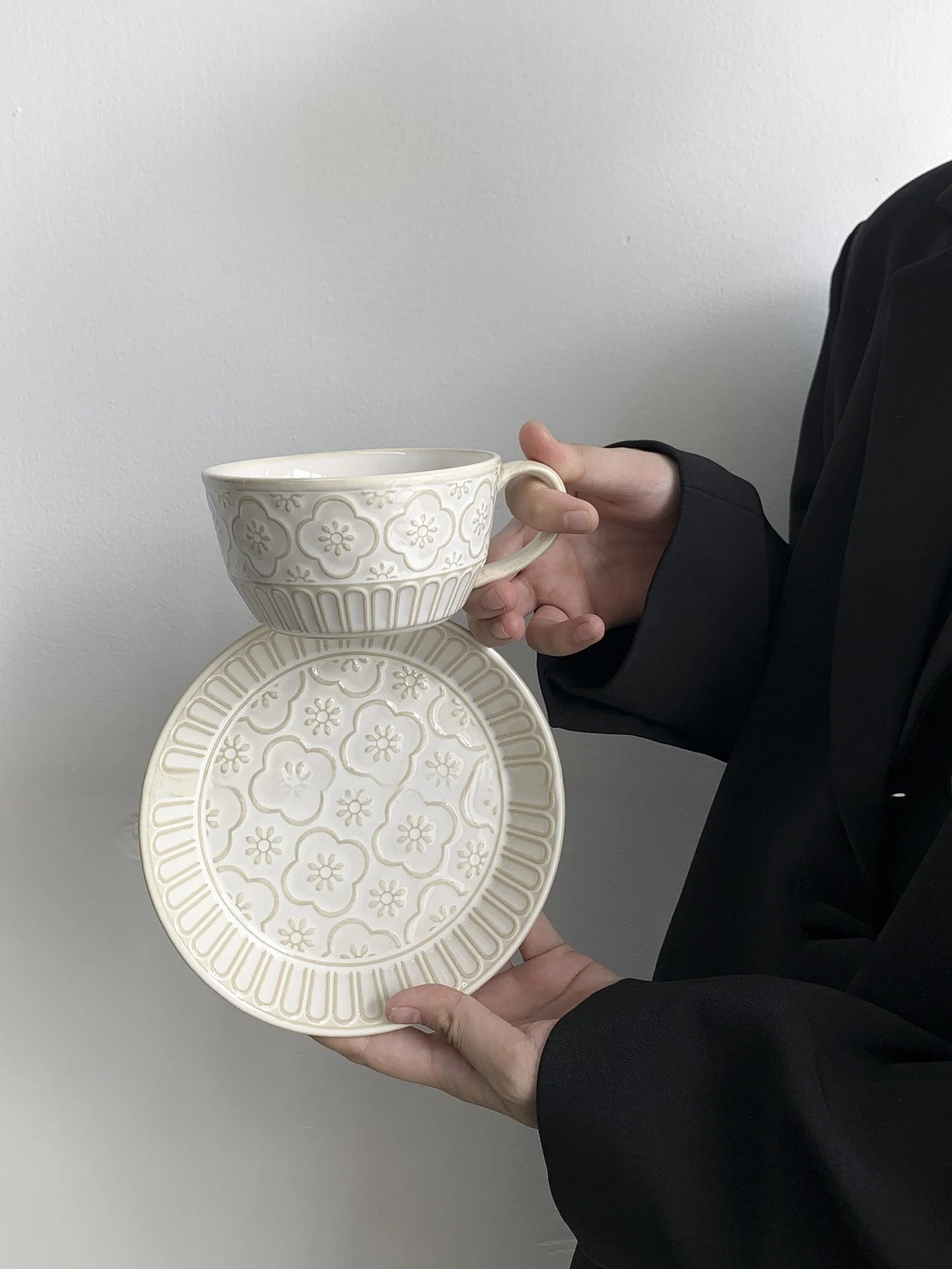 Retro Ceramic Coffee Cup with - огляд і ціна Coffee Tea Gift Set