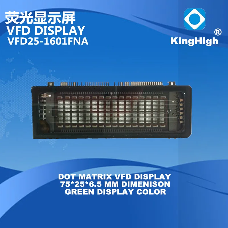 VFD Display Vfd25-1601fna Vacuum Fluorescent Display Plasma Screen 16x2 Dot Matrix