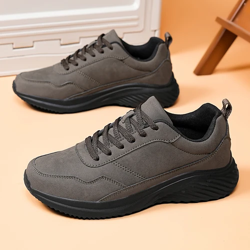 남성용 두꺼운 밑창 운동화, 캐주얼 신발, 쿠션 스포츠 신발, 야외 방수 워킹화, 플러스 사이즈 39-48, 가을  Best5