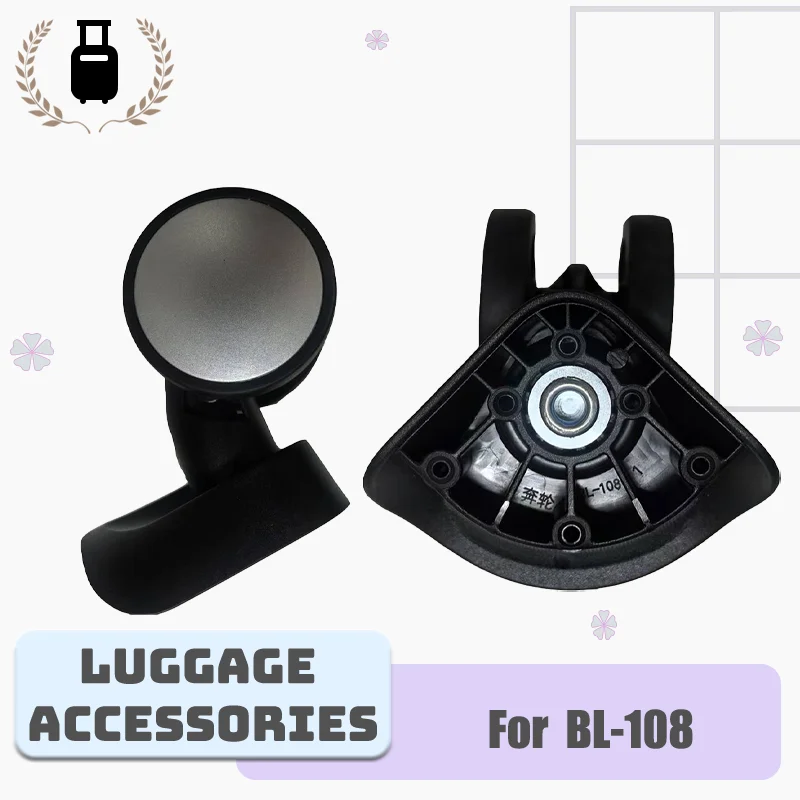 For BL-108 Luggage Wheel Accessories Ultra-Quiet Swivel Casters 360° Rotation, Wear-Resistant & Pressure-Resistant