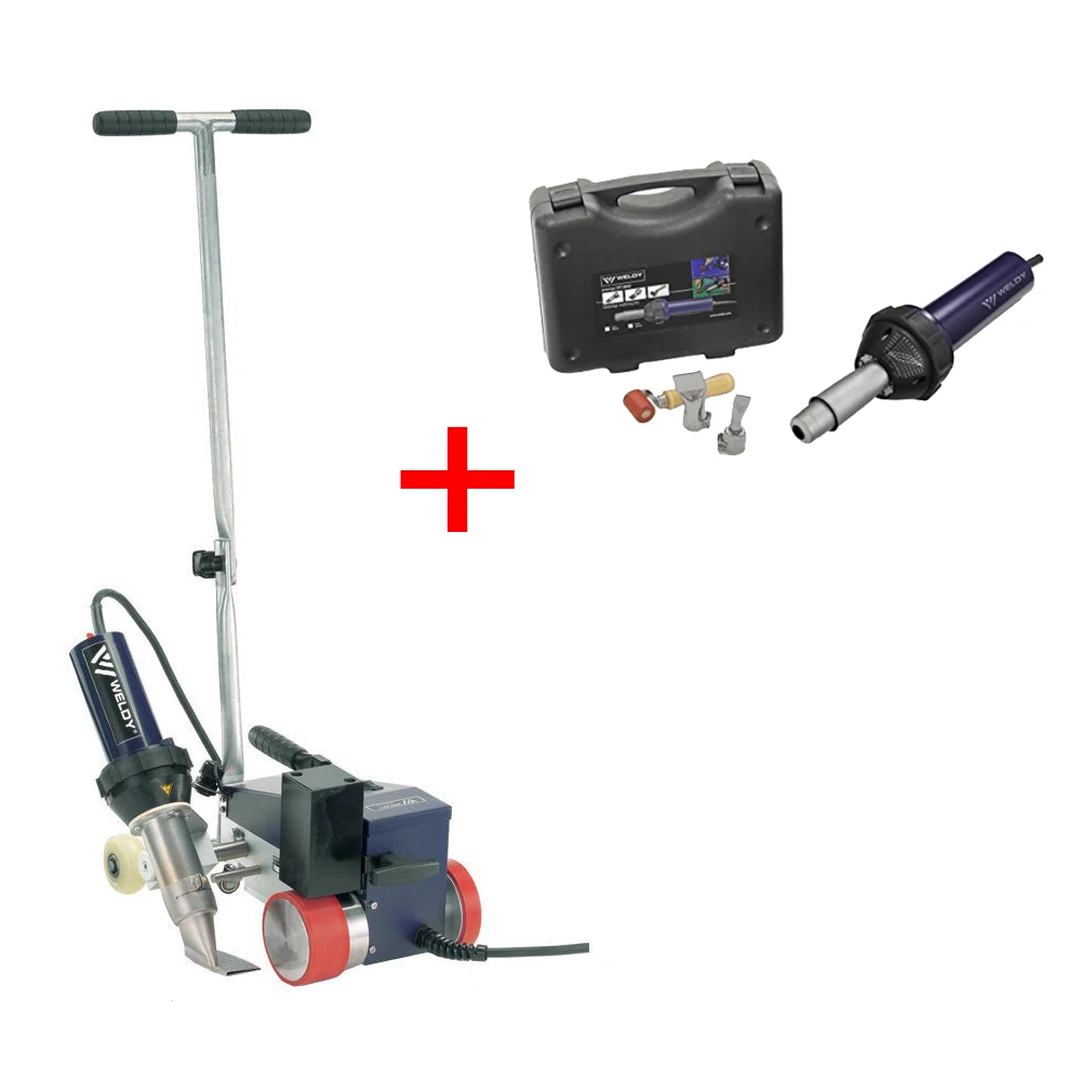 

AC220V 40mm WELDY Roof Waterproofing Welding Tool Hot Air Gun for PVC TPO Thicker Tarpaulins Banners Roofing Heating Gun Set