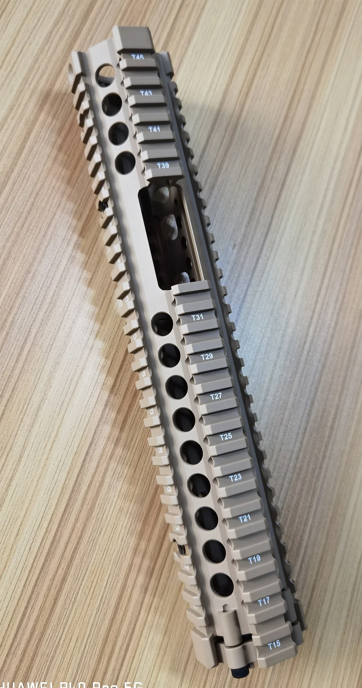 UNIONTAC, protezione per fucile MK18 da 9,5'' e 12'', sistema di montaggio FSP a flottazione libera, interfaccia Picatinny da 21 mm, in alluminio, colore nero e marrone.