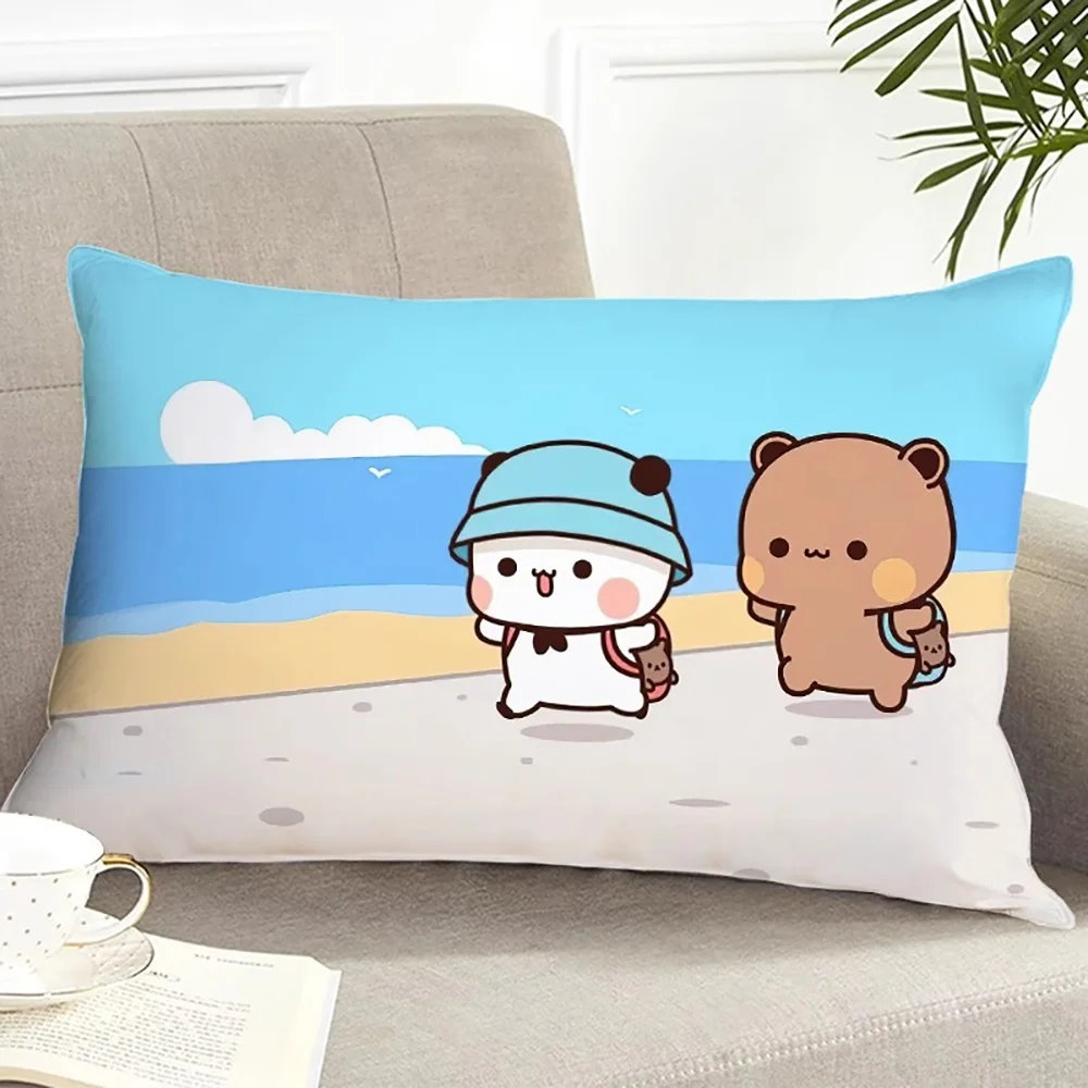 1PC Adorable Cartoon BUBU Double-Sided Print Pillow Cover, Holiday Decor for Home RV Sofa, Perfect Halloween Christmas Gift