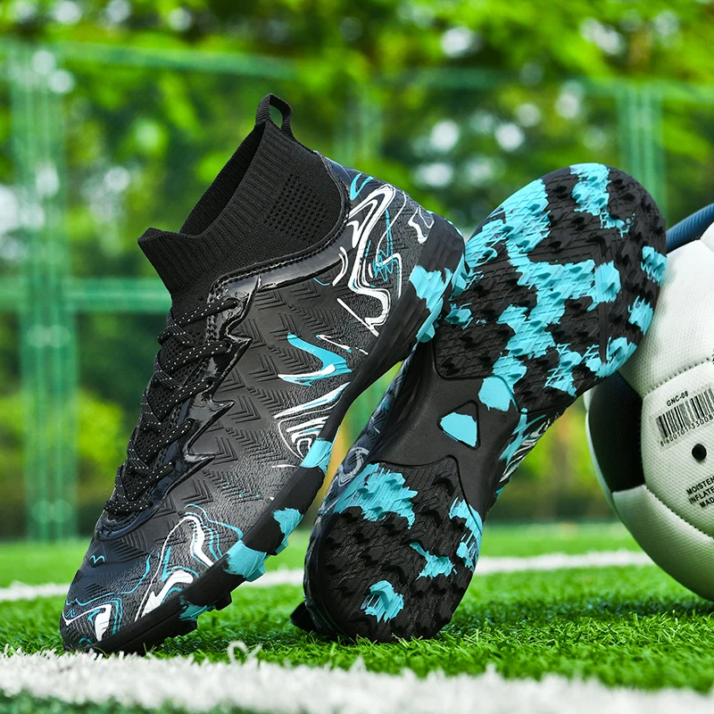 Neue Herren-Fußballschuhe für Rasen, Ultraleichte Sport-Indoor-FG-Turf-Futsal-Erwachsenen-Fußballstiefel, Rutschfeste Komfortable Stollenschuhe – Detail 10