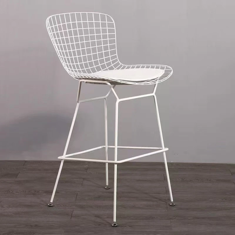 Bar chair hollow high stool wrought iron bar stool household bar stool front desk chair