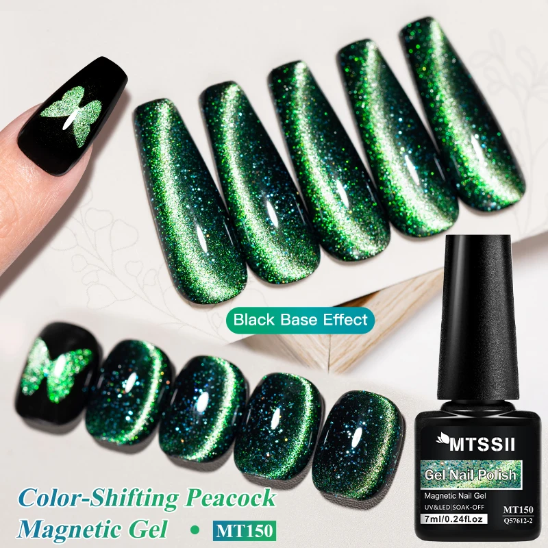 Meteor cat gel magnético unha polonês mudança de cor pavão gel magnético semi permanente embeber uv led gel verniz suprimentos para unhas