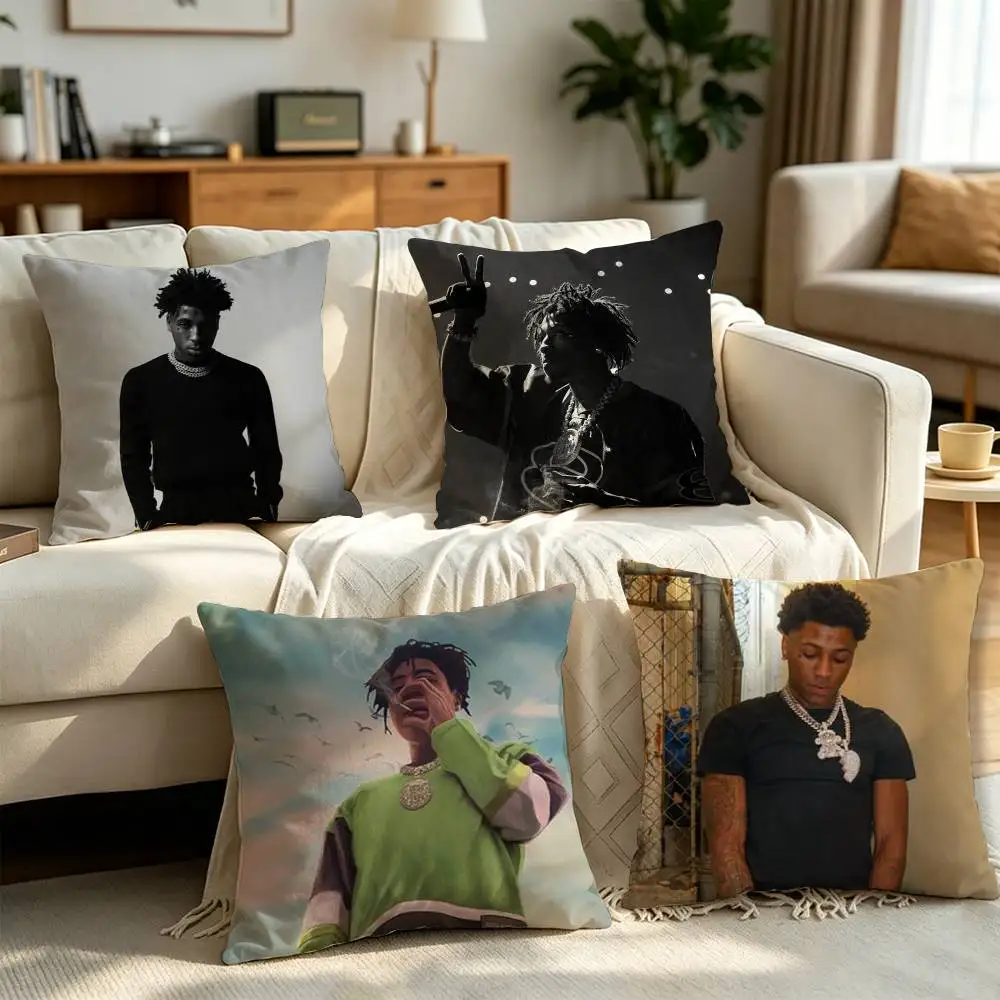 YoungBoy Never Broke Again Pillow cover gift High definition digital printing,Surprise  vivid pattern Household.