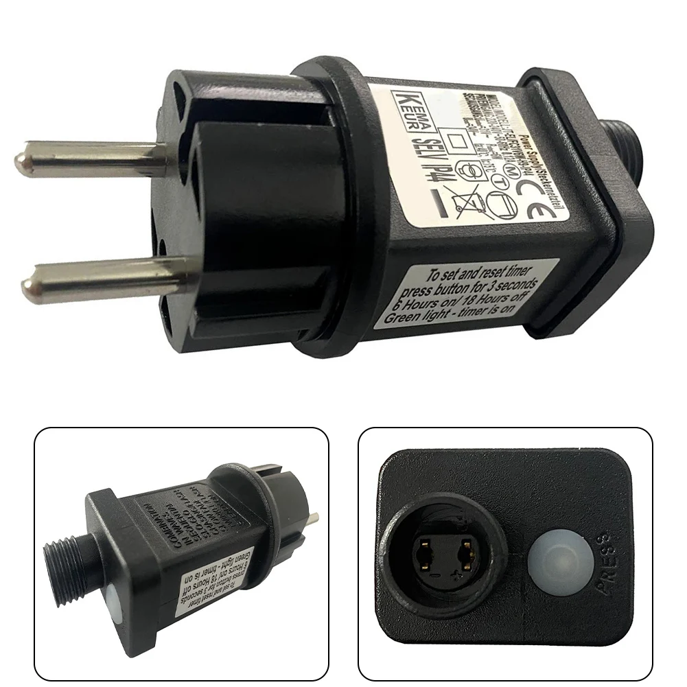 

1pcs Plug Adapter Transformer Diameter Driver Fairy Lights For 2-pin Connectors For Coded IP44 3.6/6/9W 31V DC LED