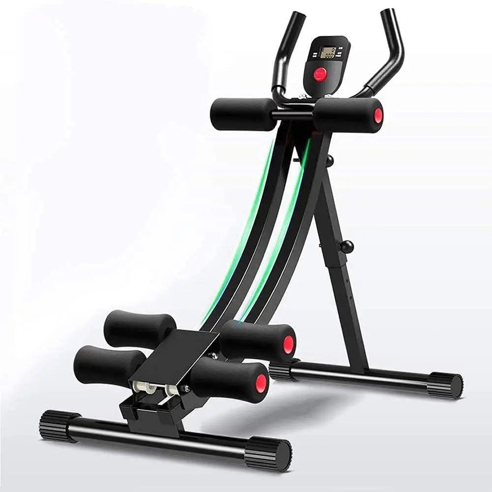 Foldable Ab Cruncher Core and Abdominal Trainer, Home Gym AB Workout Exercise Machine, Compact Fitness Equipment for Core Training