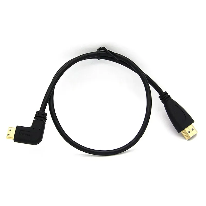 90 Degree Micro HDMI to HDMI-compatible UP/Left/Right Angle Micro HDMI Cable for Digital camera Sony a6400 GH4 tablet 50cm/150cm