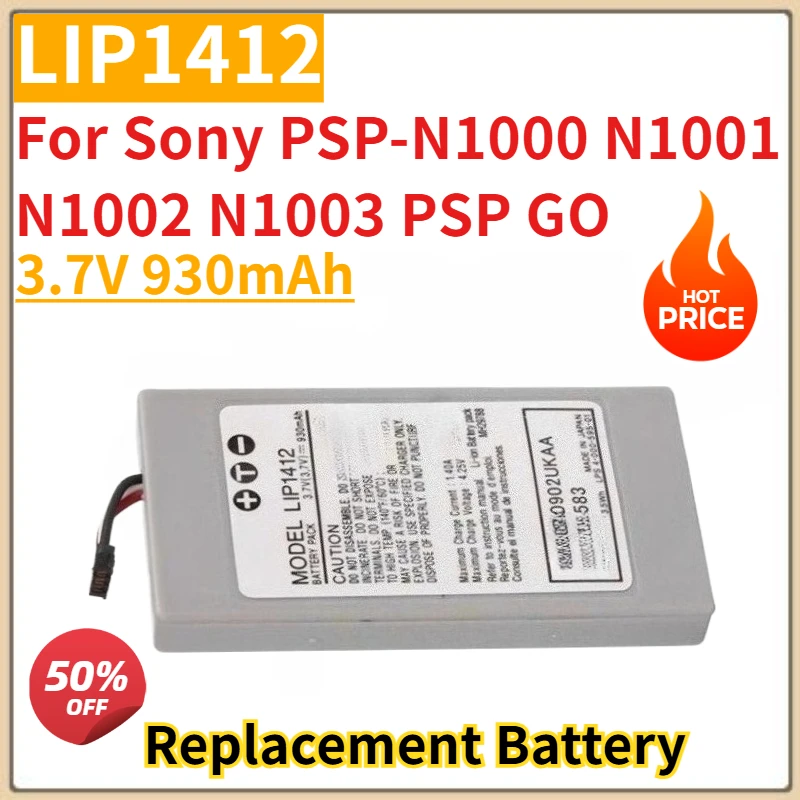 

Battery 3.7V 930mAh LIP1412 for Sony PSP-N1000 N1001 N1002 N1003 PSP GO Brand-New High Quality