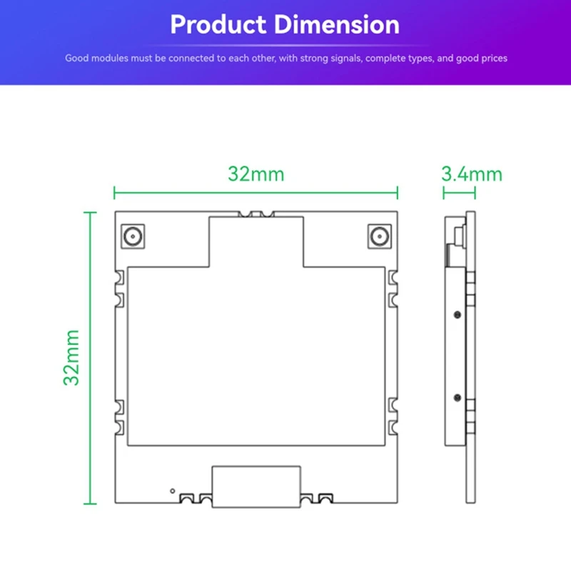 Imagem -06 - Módulo de Mapeamento sem Fio de Alta Potência com Fem Módulo Wifi 5g Lb-link Bl-m8812eu2