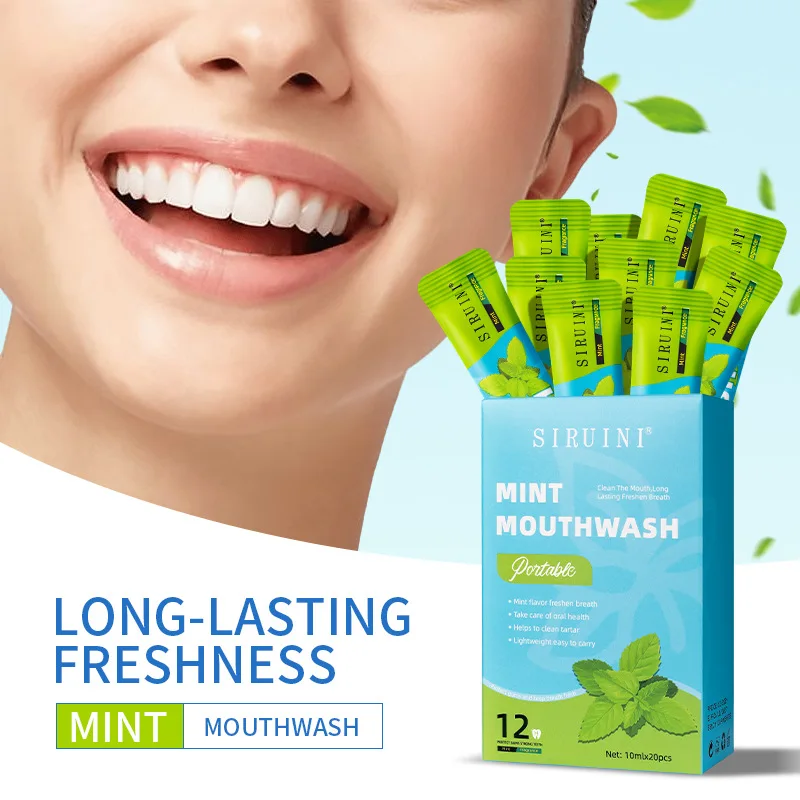 Travel style mouthwash strip, mouthwash bag, independent, portable, disposable mouthwash