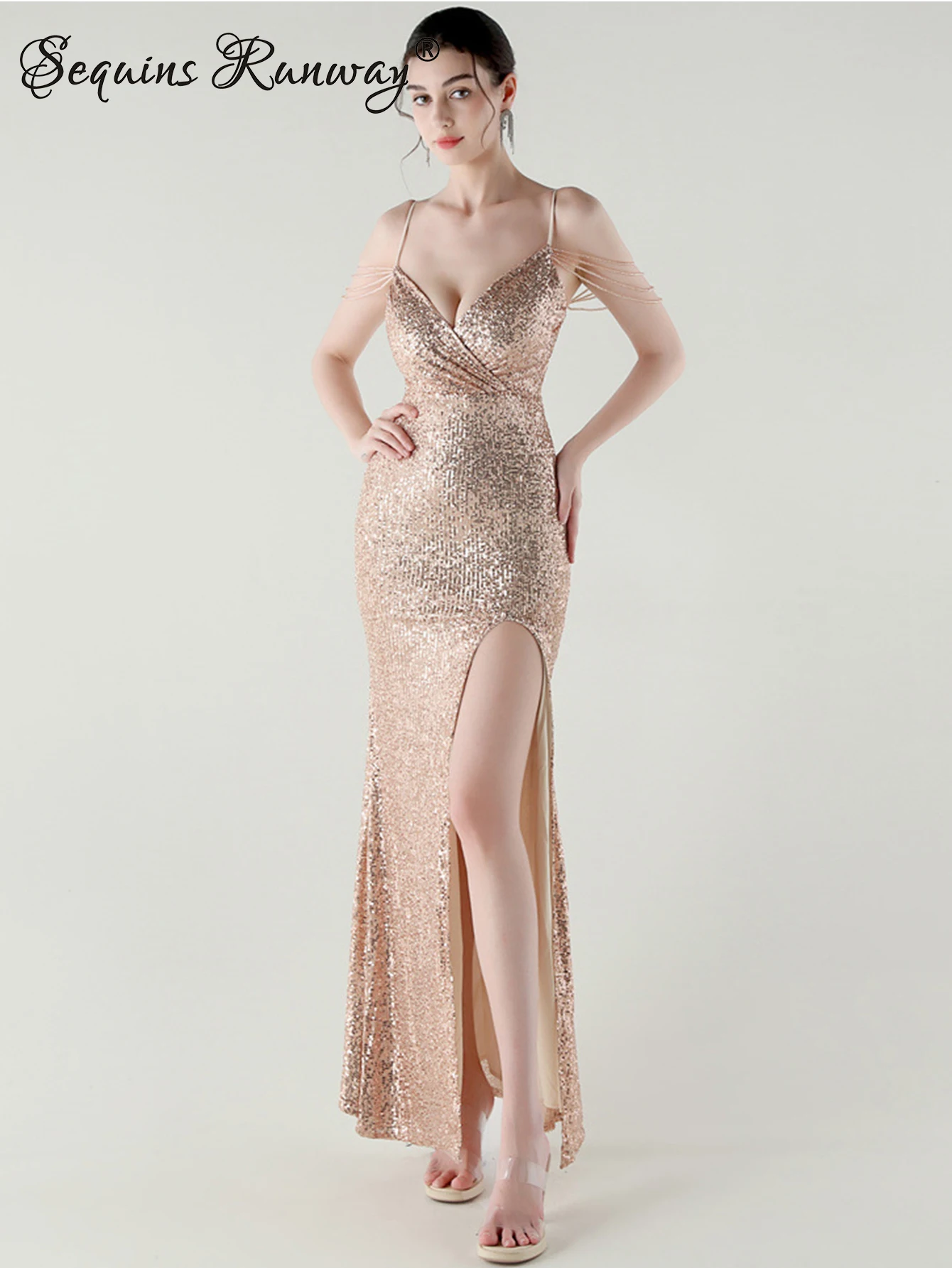 เซ็กซี่สีขาว backless Maxi เลื่อมฤดูร้อนชุดผู้หญิง Elegant อย่างเป็นทางการชุดยาวผู้หญิงหรูหราชุดราตรี vestidos