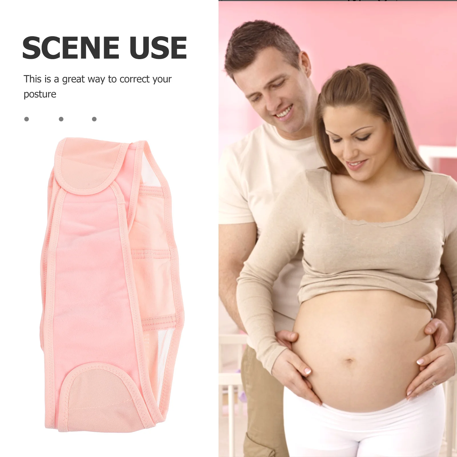 Cinto para gravidez, rosa, maternidade, abdômen, suporte pélvico, pós-parto, costas, quadril, alívio da dor, suporte forte