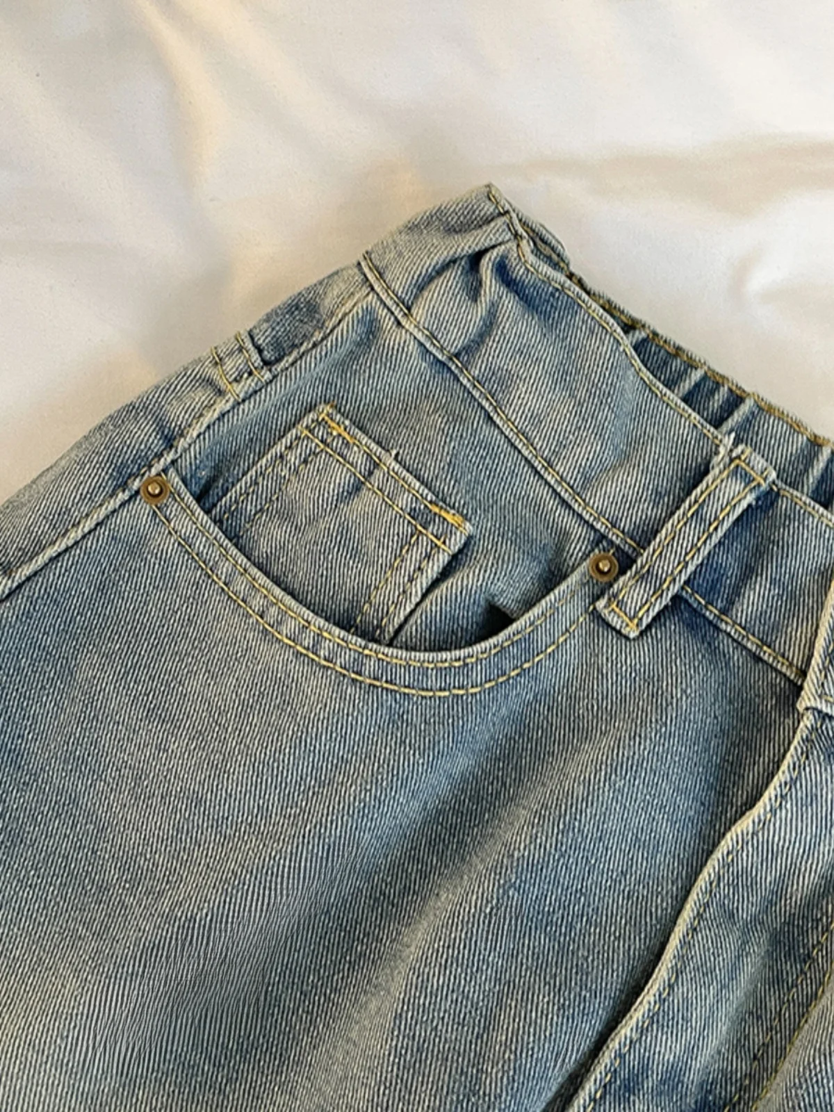 Retro High Waist Slimming Wide Leg Jeans 2024 Spring New Korean Sle Women clothes Elastic Waist Loose Cropped Pants Fashion