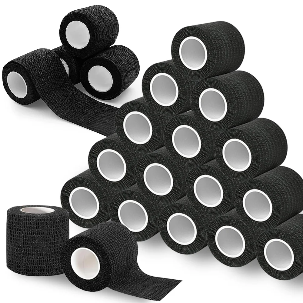 

20/10/5pcs Black Tattoo Grip Bandage Covers Waterproof Self-Adhesive Finger Protection Tattoo Grip Tapes Tattoo Accessories