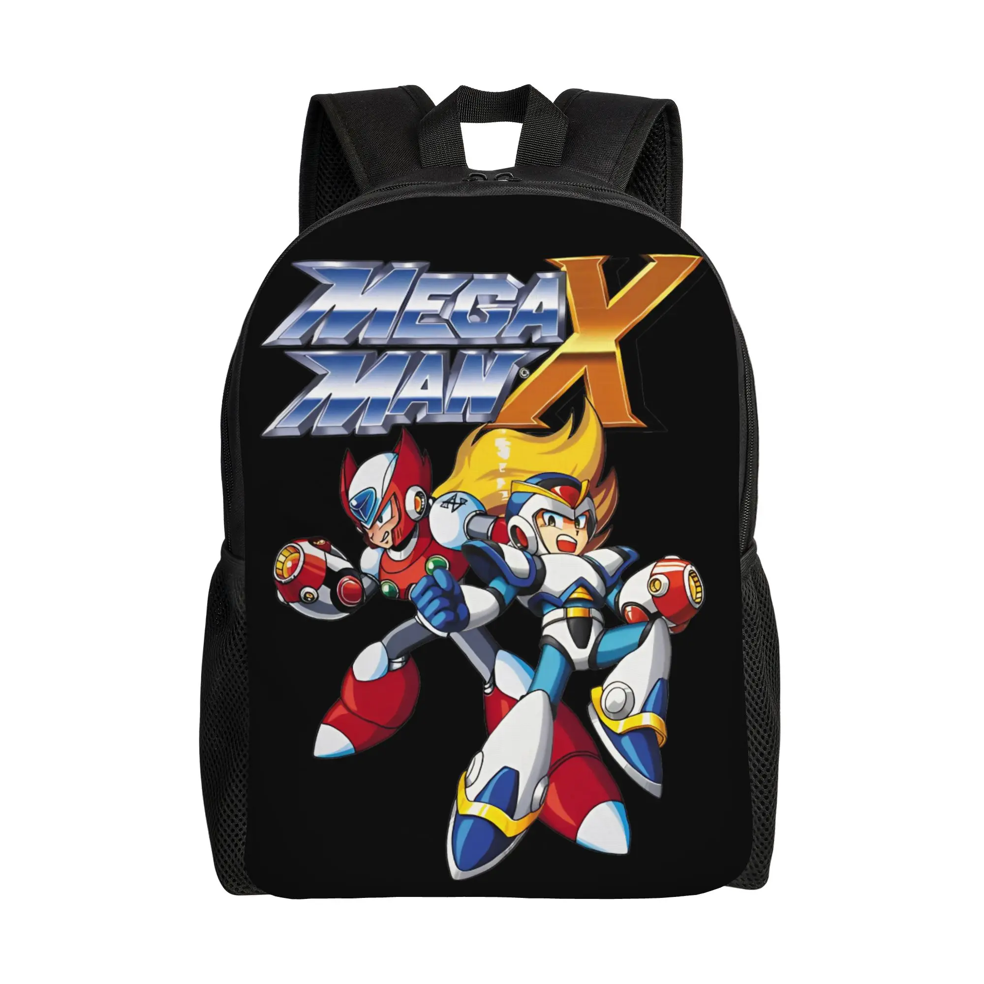 

Рюкзак Megaman X для мужчин и женщин, модный студенческий деловой рюкзак, легкие холщовые сумки для ноутбука и компьютера