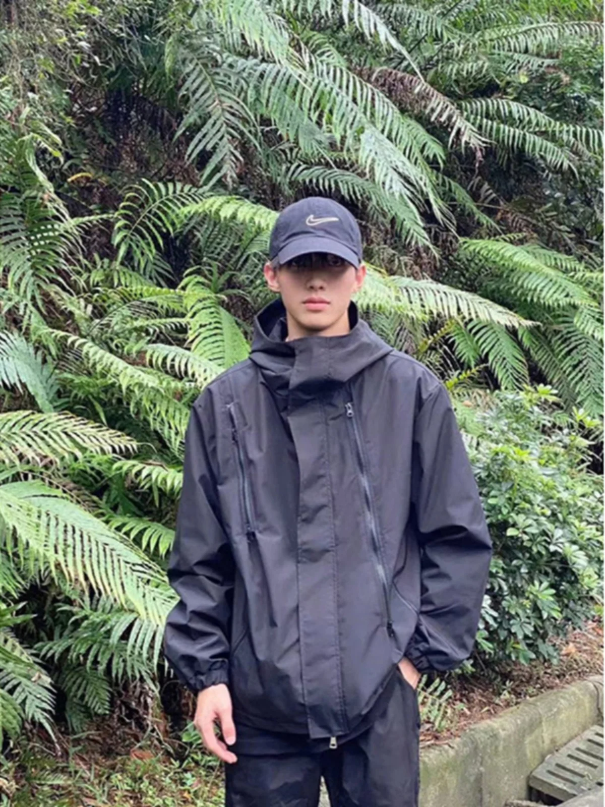 

Мужская куртка American Sle с высоким воротником для активного отдыха, винтажная ретро-спецодежда из полиэстера с длинными рукавами