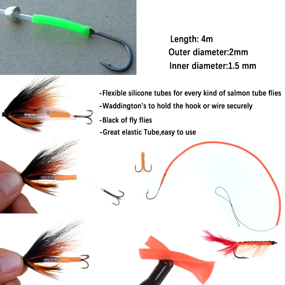 Tubo de silicona UV flexible Vitwins para moscas y sabiki - imagen 4