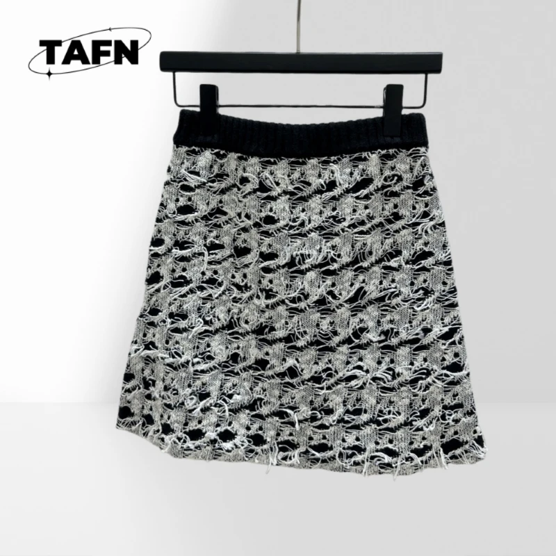 

Юбка Простая и красивая кашемировая юбка премиум-качества с усовершенствованной текстурой — мягкая и стильная для повседневных мероприятийA25035