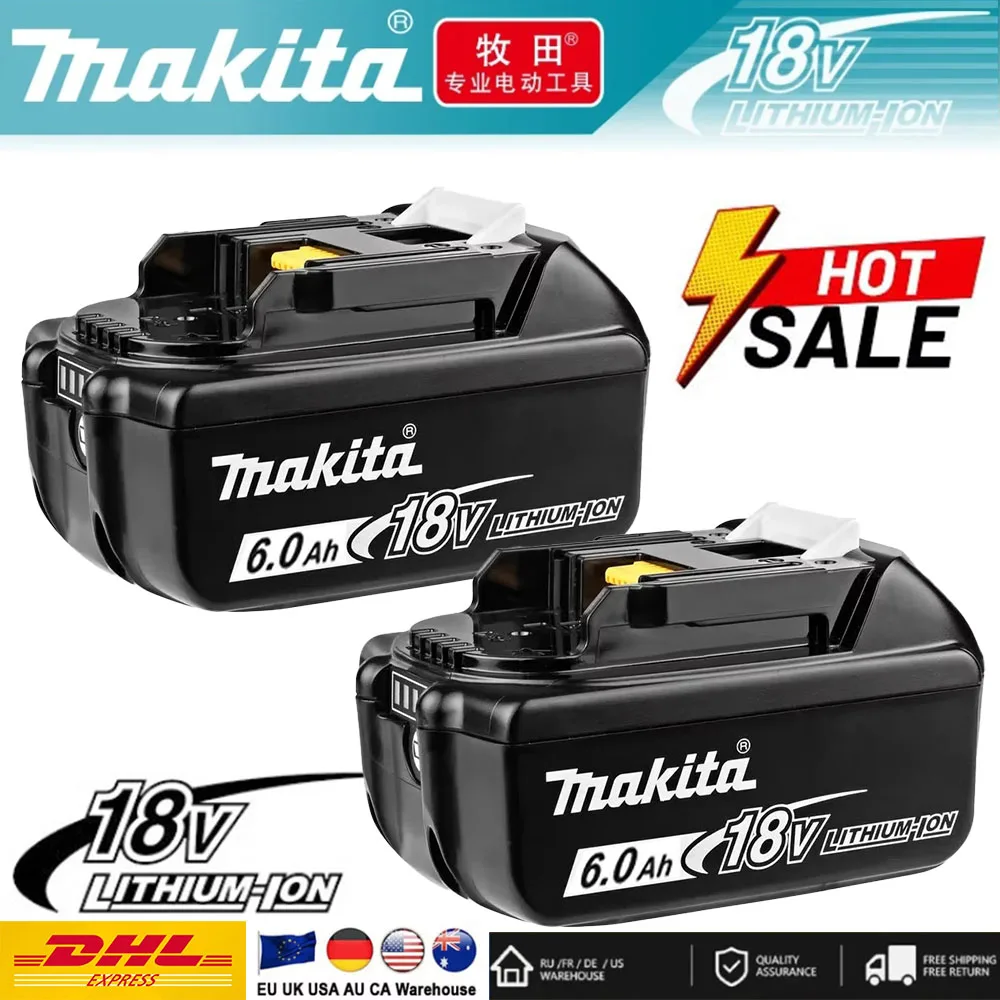 

Brand new original genuine 6Ah Makita 18V battery for MAKITA tool BL1830B BL1850B BL1850 BL1840 BL1860 BL1815 Tool DTW700