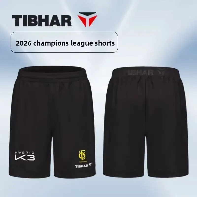 TIBHAR table tennis Champions League shorts quick drying breathable men's and women's table tennis training uniform