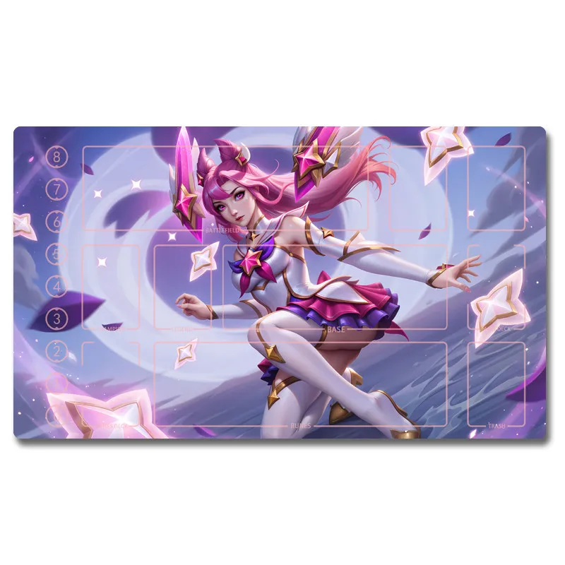 

Игровой коврик для карточных игр 600x350x2 мм DIY Goddess Story Kaisas, для одиночной игры, дуэльный, подарок, игрушка