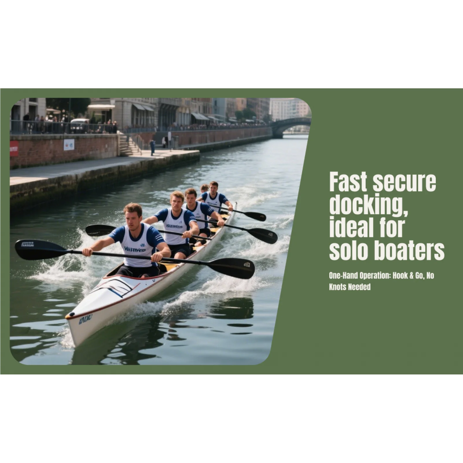 

Dock Rods for Boat Docking Easy to Use with Storage Bag for Men with Hooks