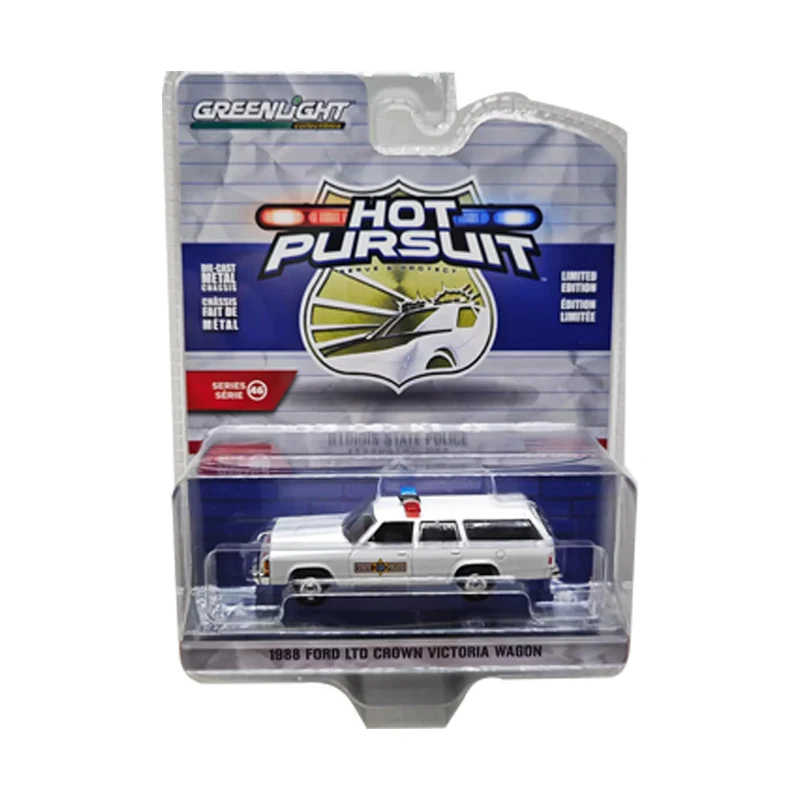 Greenlight 1:64 Hot Pursuit 35 1969 Kaiser Pickup Simulation Proportional Alloy Children's Toys Car Model Collection Ornaments