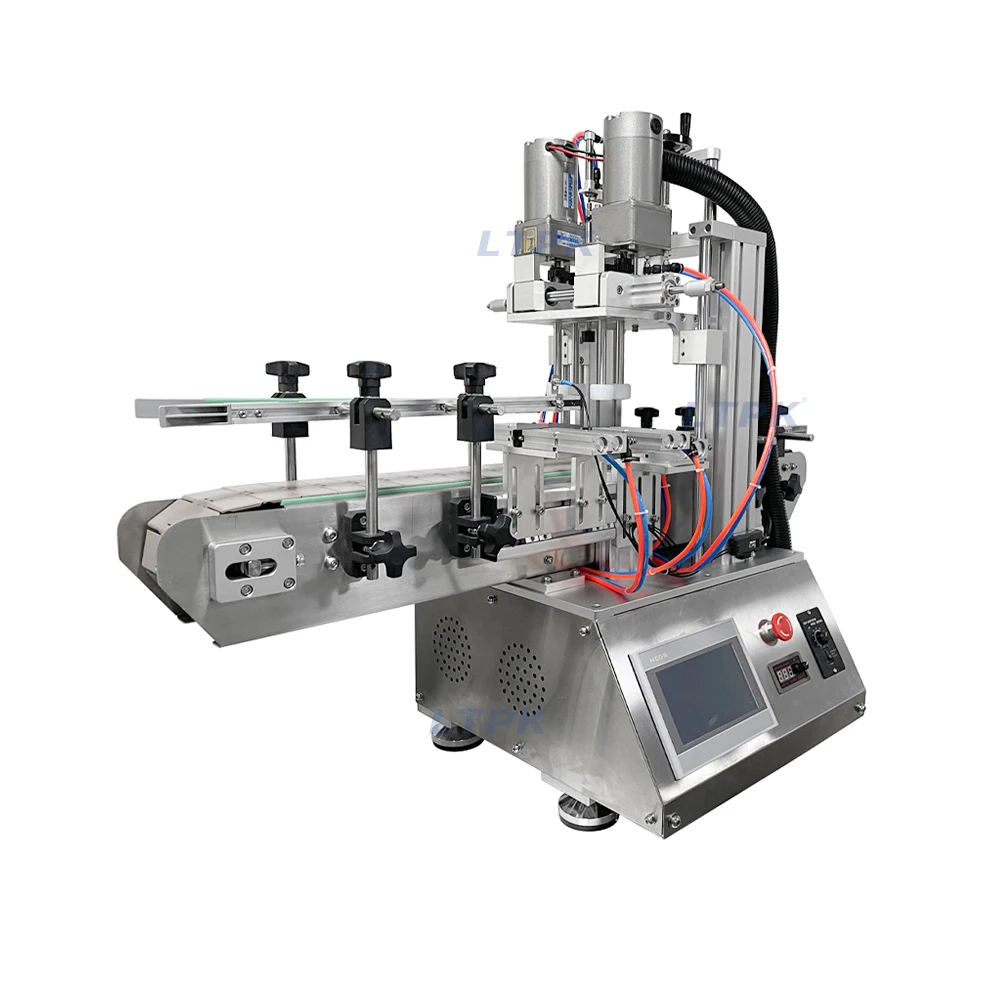 LT-CM120 Desktop Semi Automatic Screw Twist Off Close Spray Head Plastic Bottle Cap Vial Capping Machine