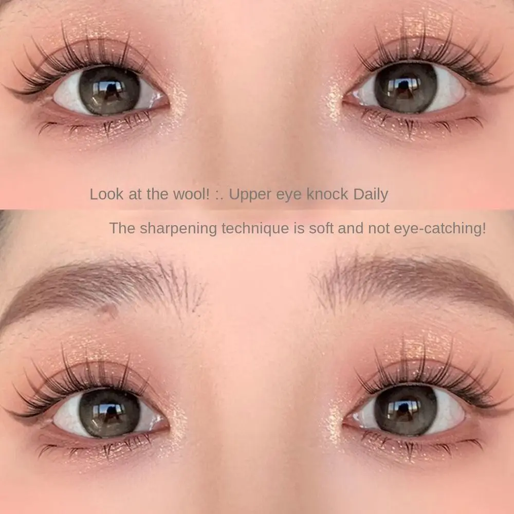 Bonito com tiras de cola mangá cílios anime cosplay cola livre 3d cílios postiços feitos à mão diy gato elf cílios fontes de festa