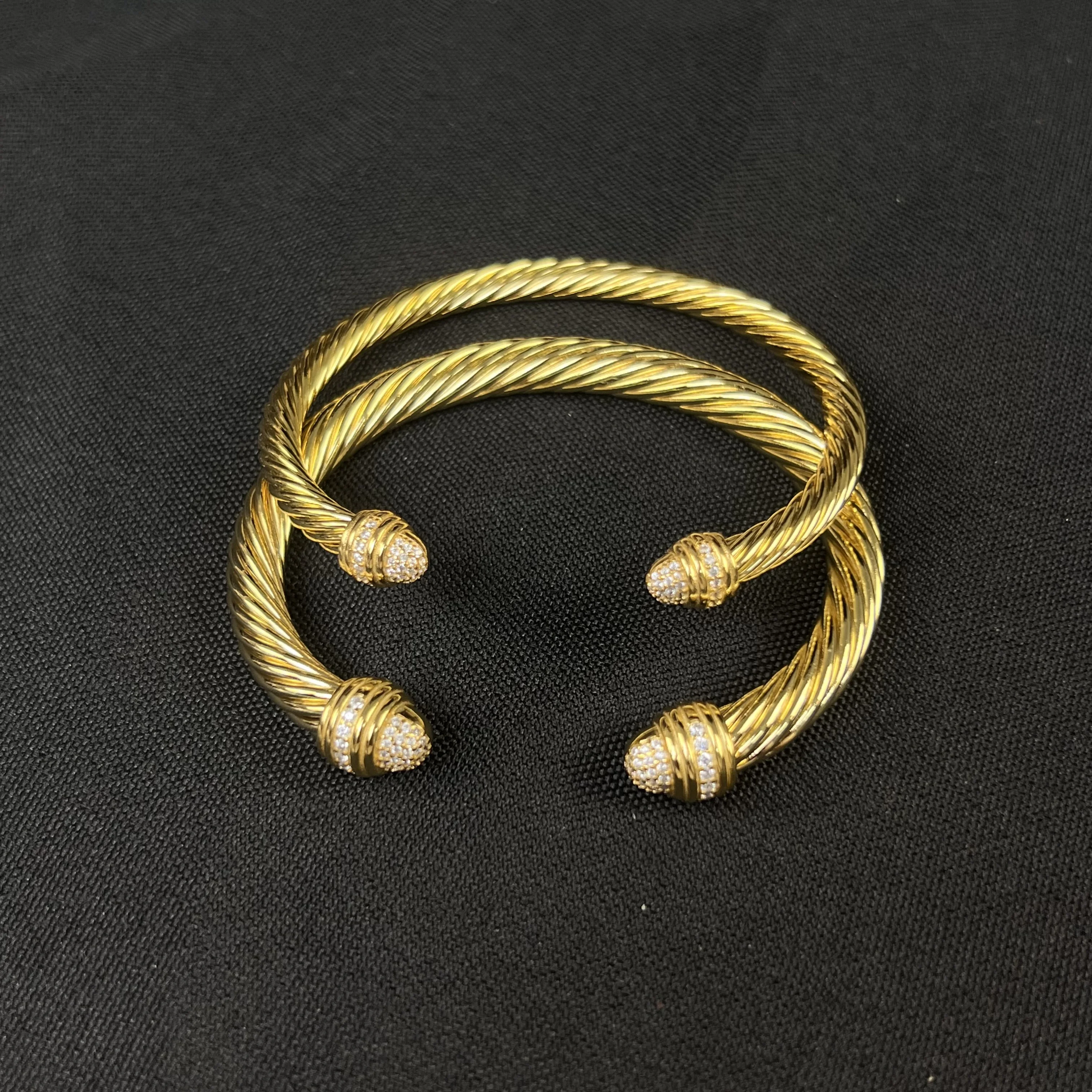 

S925 серебро 2025 новый 5 мм 7 мм золотой браслет с полубриллиантами нейтральный модный тренд ретро индивидуальность роскошные ювелирные изделия подарок