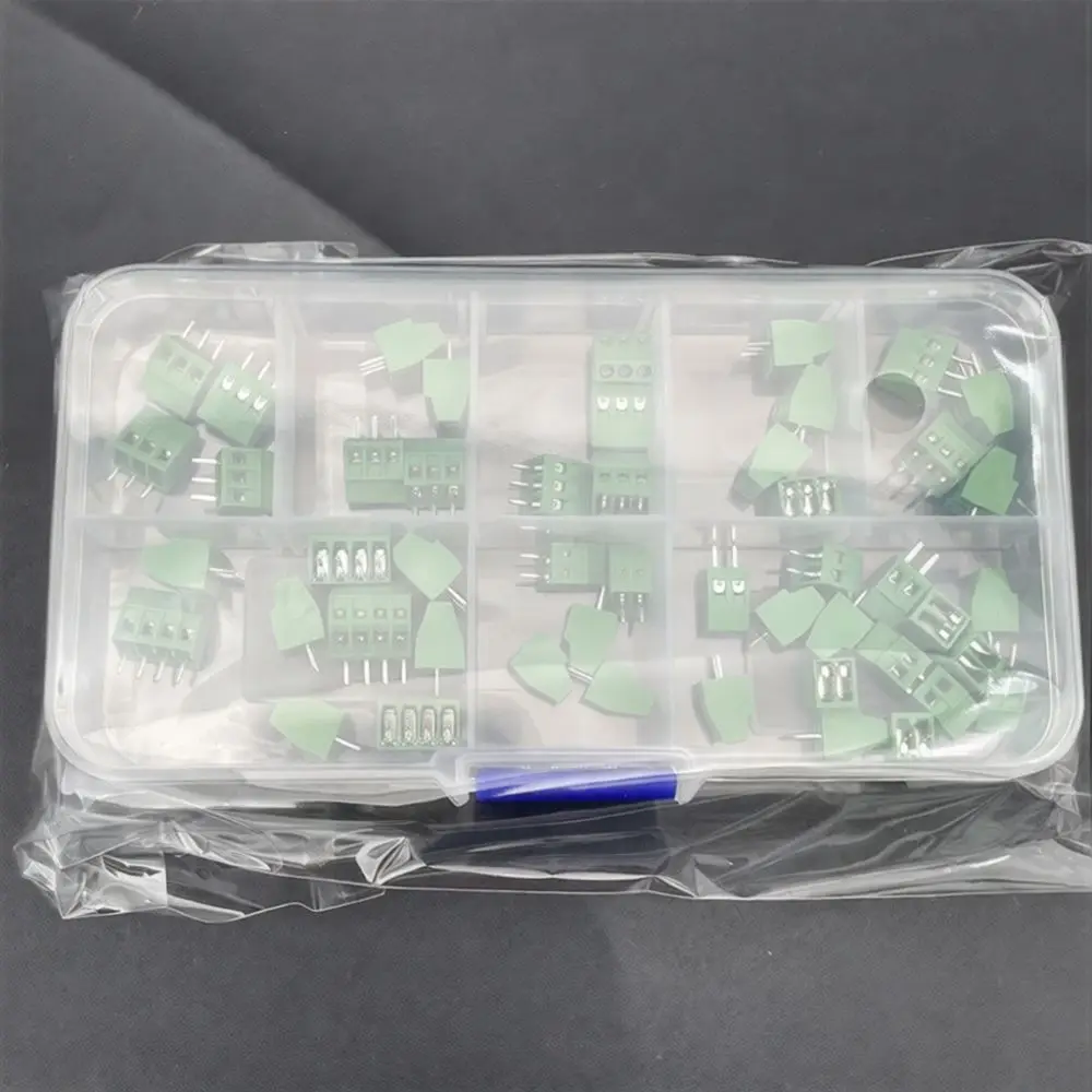 PCB Board Screw Terminal Connector DG308 KF128 2.54mm Pitch Electrical Circuit Fastening Module Wire Adapter Kit