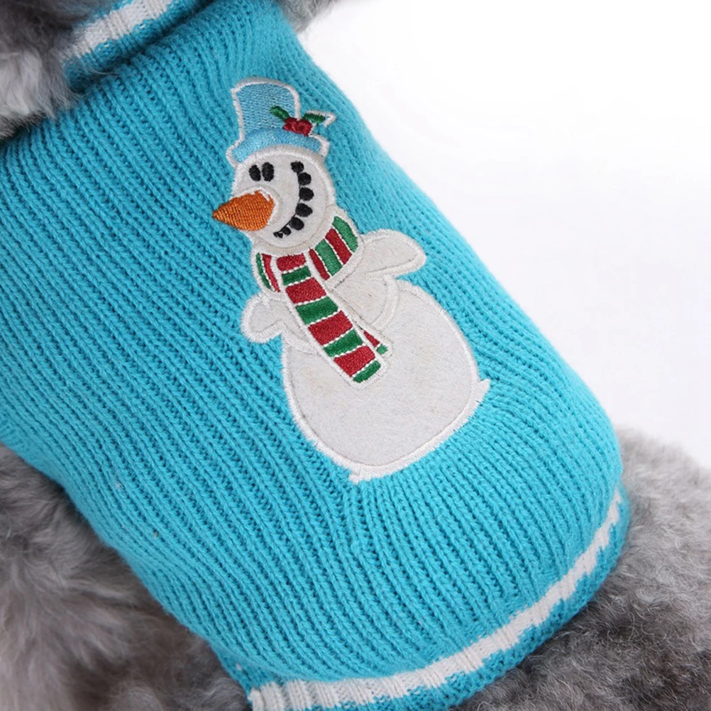 

Christmas Snowman Sweater Dog Clothes Pet Party Sweaters for Big Dogs Costumes Clothing