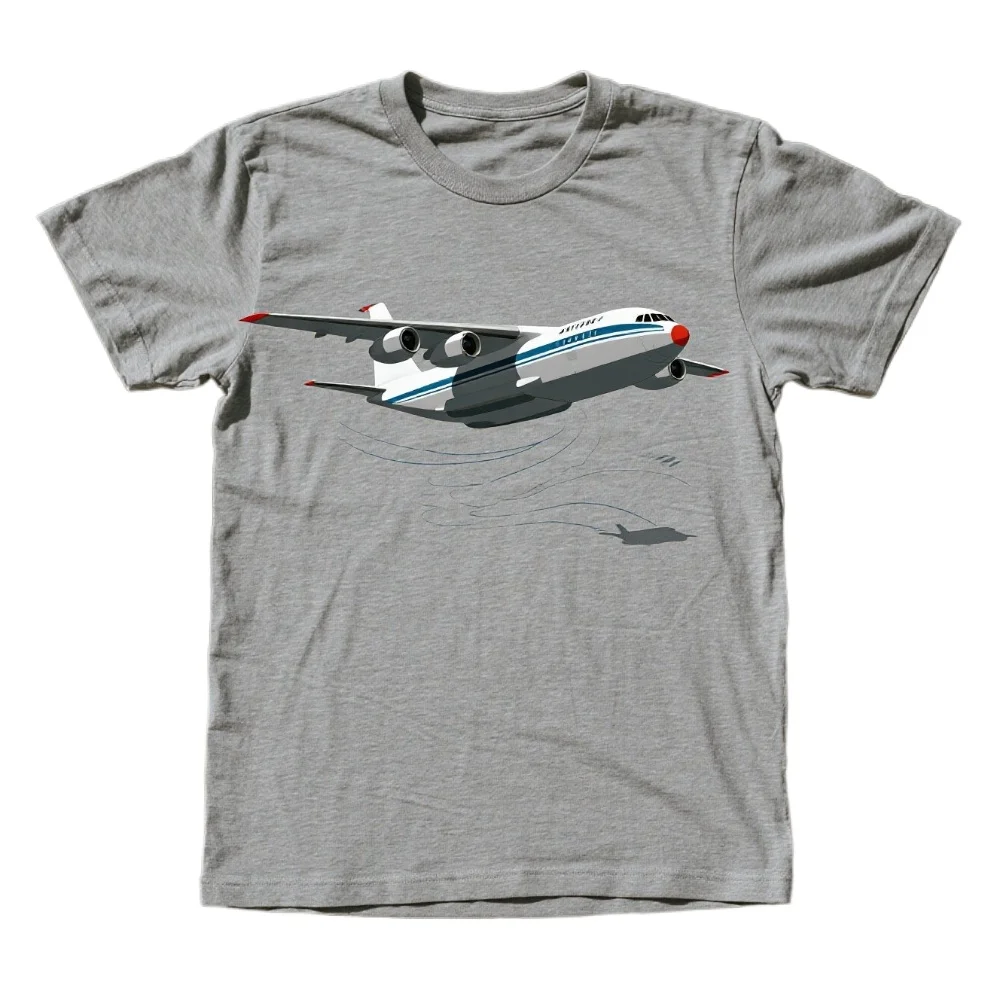 Antonov An-124 Strategic Airlift Aircraft T Shirt. New 100% Cotton Short Sleeve O-Neck Casual T-shirts Loose Top Size S-3XL