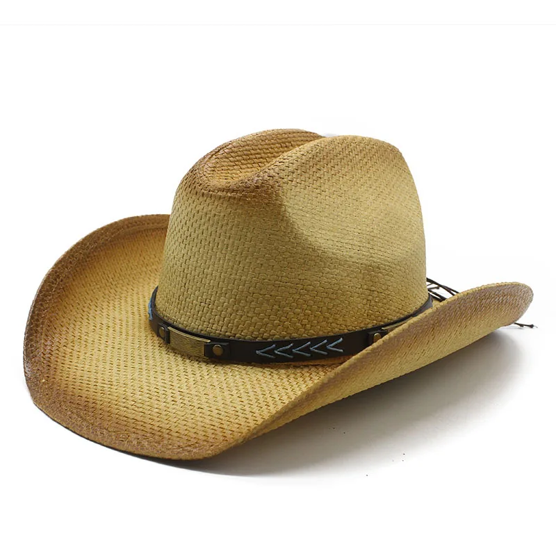 

Wish Cross-border Hot Selling Direct Supply Straw Hat European And American Straw Hat Cowboy Hat Male Hat Girl's Cap