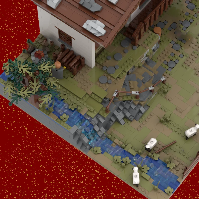 都市の街並み モックビルディングブリック イエスの誕生シーン テクノロジーモジュラーブロック ギフト クリスマスおもちゃ DIYセット 組み立て