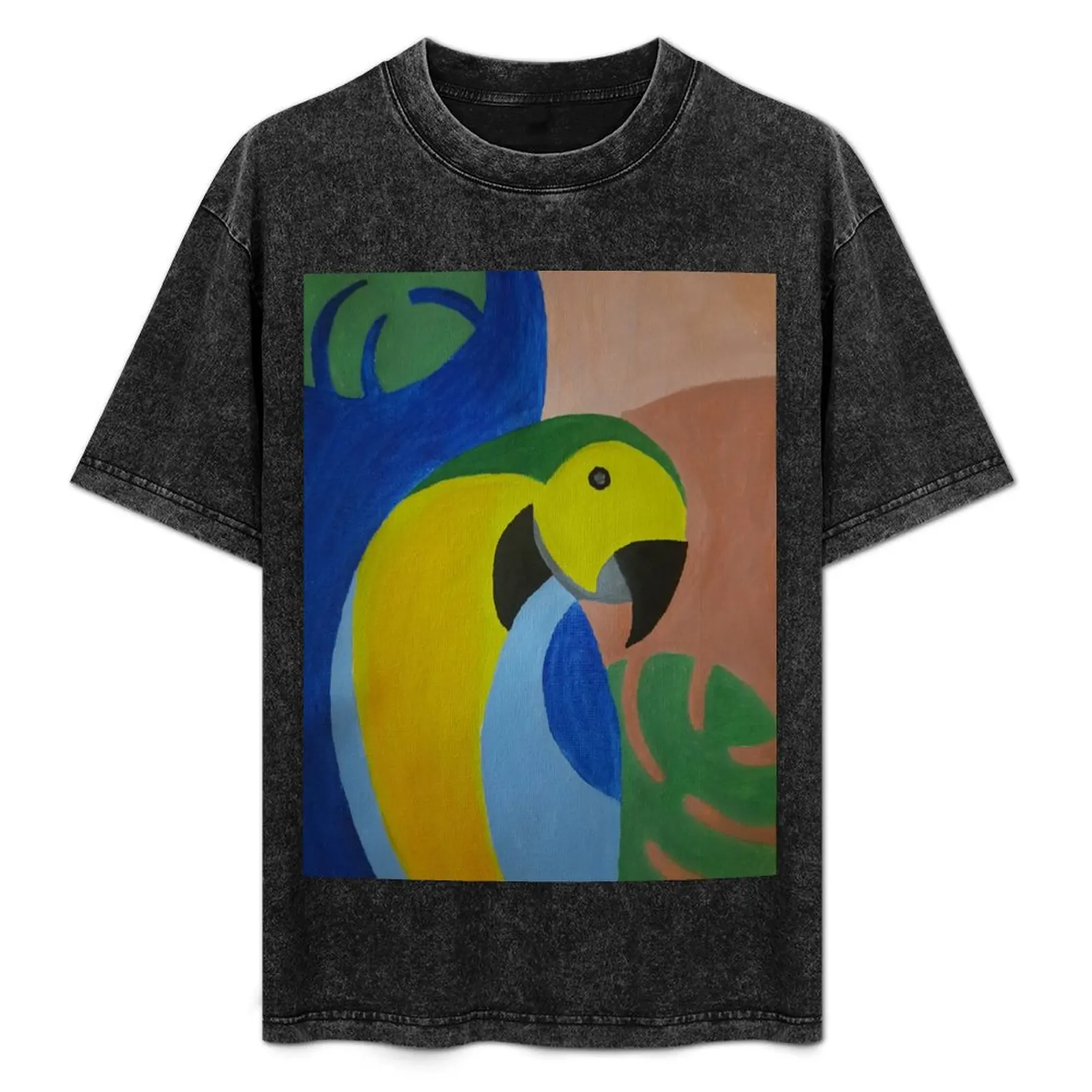 

Greeny Macaw Parrot T-Shirt Outdoor Working T-Shirt