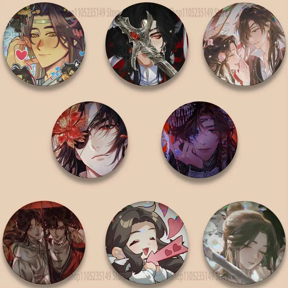 

Anime Tian Guan Ci Fu Pins 58mm Cute Cartoon Badge Handmade Brooches for Backpack Accessories Jewelry Gifts