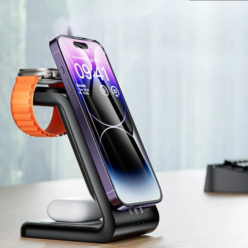 Small And Delicate Detachable Charge Base Watch Mobile Phone Headset Integrated Magnetic Suction Fast Charging Bracket