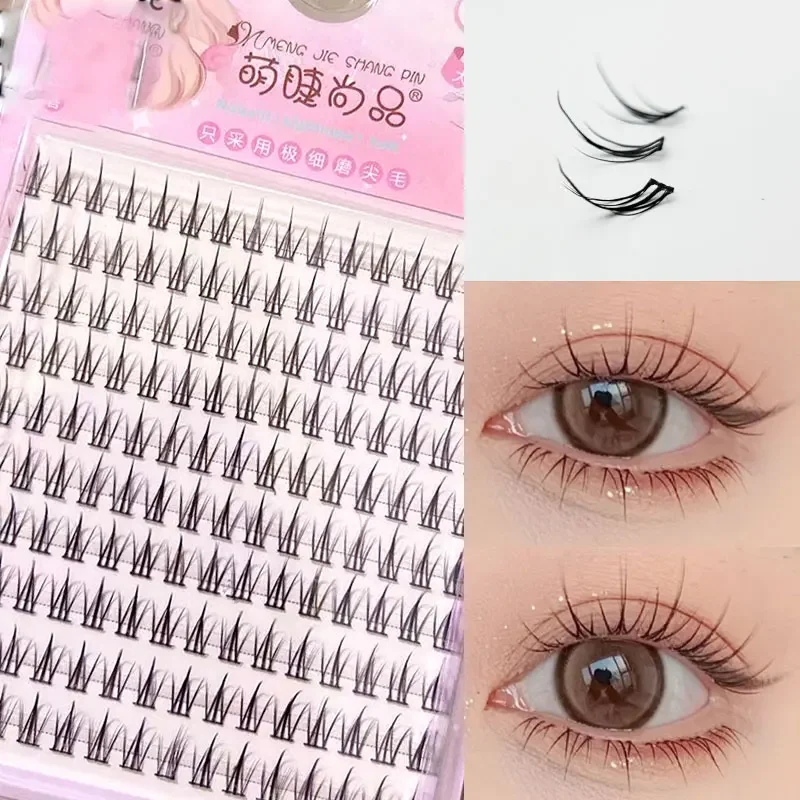 10-rows DIY Eyelash Clusters Natural Fake Eyelashes Lash Clusters Manga Lashes Newbie Eyelashes Daily Eyelashes Bunches Makeup